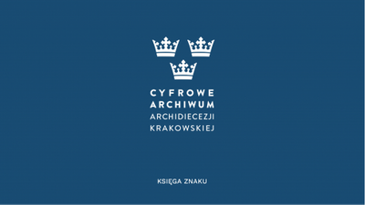 Księga znaku projektu Cyfrowe Archiwum Archidiecezji Krakowskiej